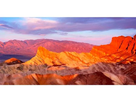 Death Valley from Zabriskie Point - 3D Lenticular Oversize-Postcard Greeting Card - NEW Fashion