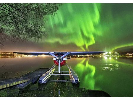 AURORA BOREALIS #4 - Pilot s Dream - 3D Lenticular Postcard Greeting Card - NEW Cheap