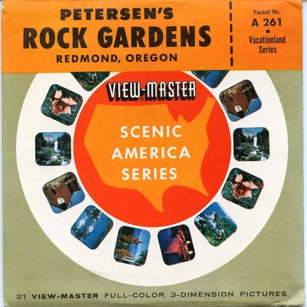 Petersen s Rock Gardens - Redmond Oregon USA  -  View-Master  3 Reel Packet - 1950s views - vintage - (PKT-A261-GEN) For Discount