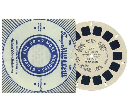 Autumn Foliage of New England -  View-Master - Vintage Hand Lettered Reel (HL-277n) Hot on Sale