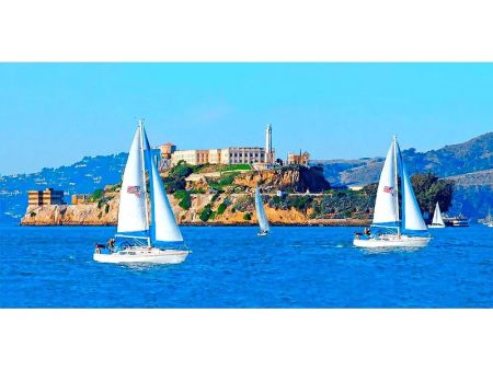 San Francisco with Alcatraz Island - 3D Lenticular Oversize-Postcard Greeting Card - NEW Cheap