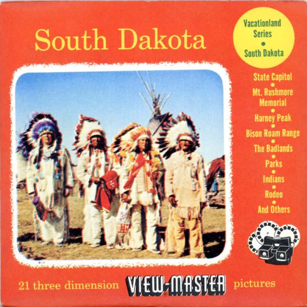 South Dakota - State -View Master  3 Reel Packet - 1950s views - vintage - (PKT-SD123-S3) For Discount