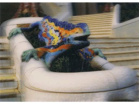 Antonio Gaudi - Lizard- 3D Lenticular Postcard Greeting Card - NEW For Cheap