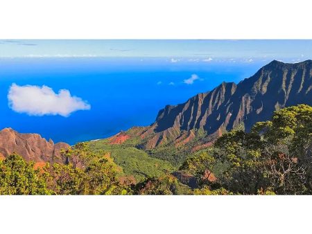 Kalalau Lookout, Kauai, Hawaii - 3D Lenticular Oversize-Postcard Greeting Card- NEW Cheap