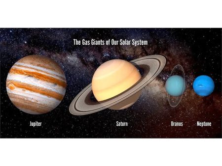 Solar System - Gas Giants - 3D Lenticular Oversize-Postcard Greeting Card - NEW Online Hot Sale