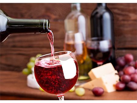 Wine glass filling with Red Wine - 3D Action Lenticular Postcard Greeting Card - NEW Discount