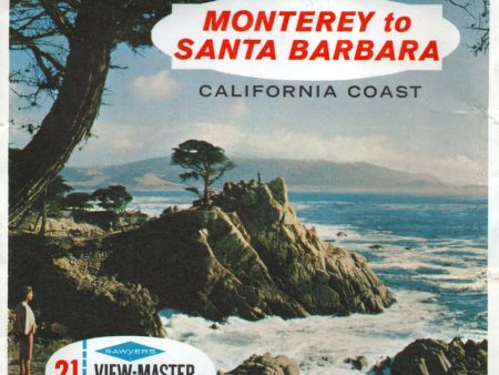 Monterey to Santa Barbara - California Coast - View-Master 3 Reel Packet - 1950s views - vintage (PKT-A186-S6A) For Discount