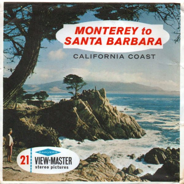 Monterey to Santa Barbara - California Coast - View-Master 3 Reel Packet - 1950s views - vintage (PKT-A186-S6A) For Discount