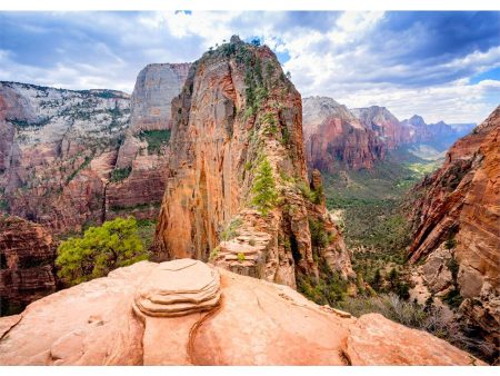 Zion Canyon and Angels Landing - 3D Lenticular Postcard Greeting Card - NEW Supply