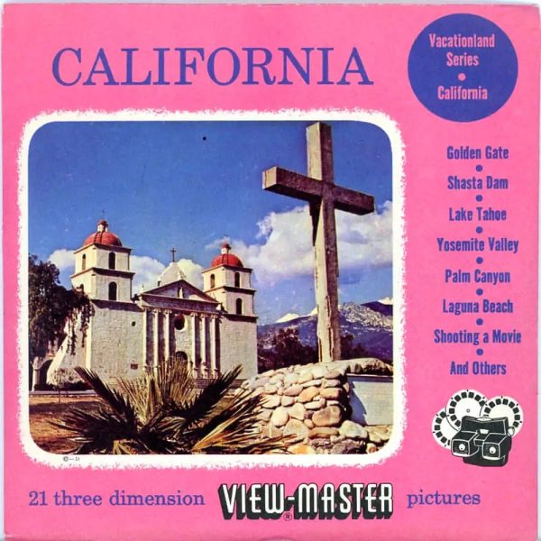 California - State - View-Master 3 Reel Packet - 1950s views - vintage - ( PKT-CALIF123-S3) Online now