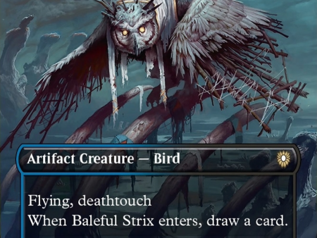 Baleful Strix (Borderless) [Bloomburrow Commander] For Cheap