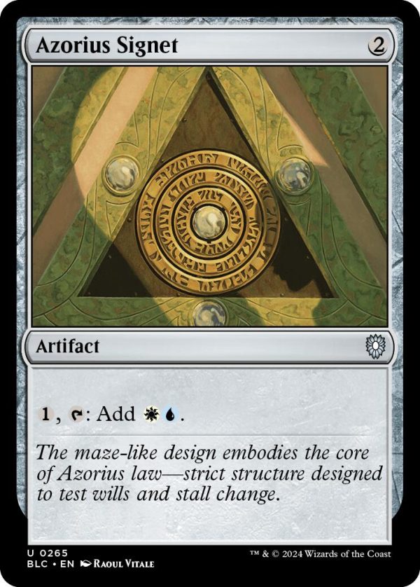 Azorius Signet [Bloomburrow Commander] Hot on Sale