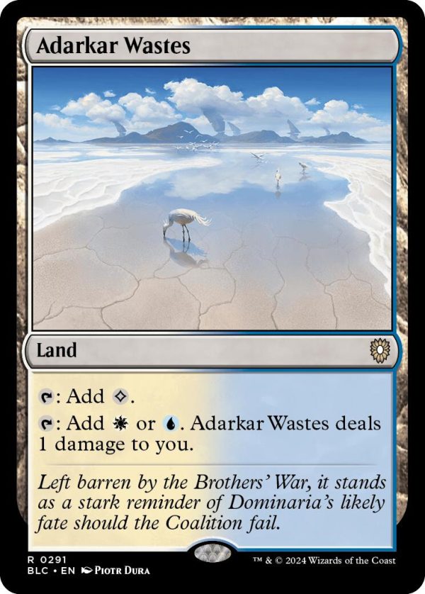 Adarkar Wastes [Bloomburrow Commander] Online Sale