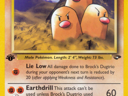 Brock s Dugtrio (22 132) [Gym Challenge 1st Edition] For Discount