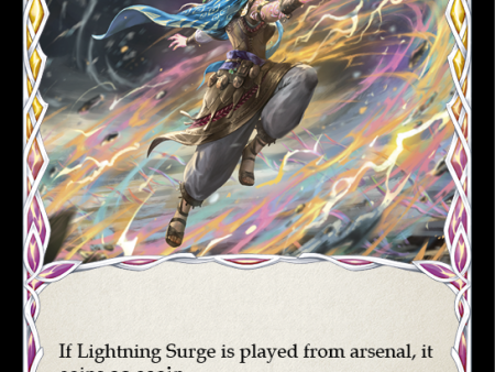 Lightning Surge (Yellow) [U-ELE190] (Tales of Aria Unlimited)  Unlimited Rainbow Foil Cheap