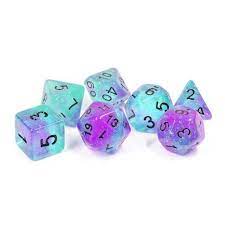 Dice Set - Peacock Glowworm Online Sale