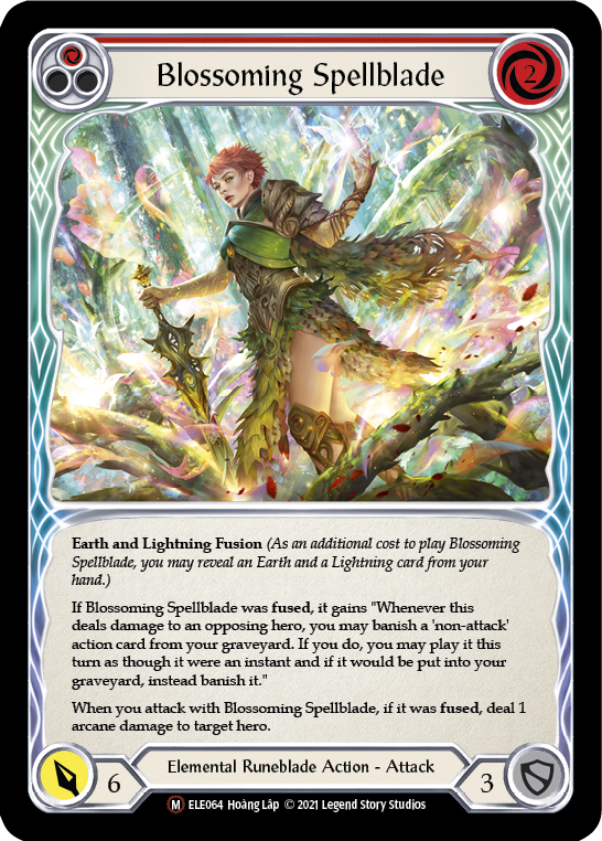 Blossoming Spellblade [U-ELE064] (Tales of Aria Unlimited)  Unlimited Rainbow Foil Online Hot Sale