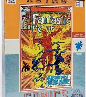 Retro Comics - Fantastic Four Puzzle Hot on Sale