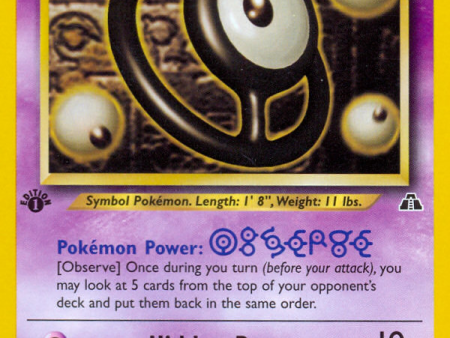 Unown [O] (69 75) [Neo Discovery 1st Edition] Online now