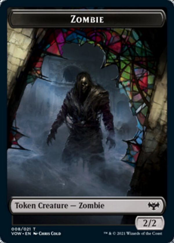 Zombie (008)    Dragon Illusion Double-sided Token [Innistrad: Crimson Vow Tokens] Online now