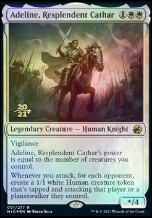 Adeline, Resplendent Cathar [Innistrad: Midnight Hunt Prerelease Promos] Fashion