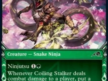 Coiling Stalker (Showcase Ninja) [Kamigawa: Neon Dynasty] Cheap