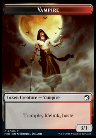 Zombie (005)    Vampire Double-sided Token [Innistrad: Midnight Hunt Tokens] Discount