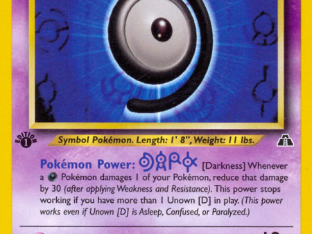 Unown [D] (47 75) [Neo Discovery 1st Edition] on Sale