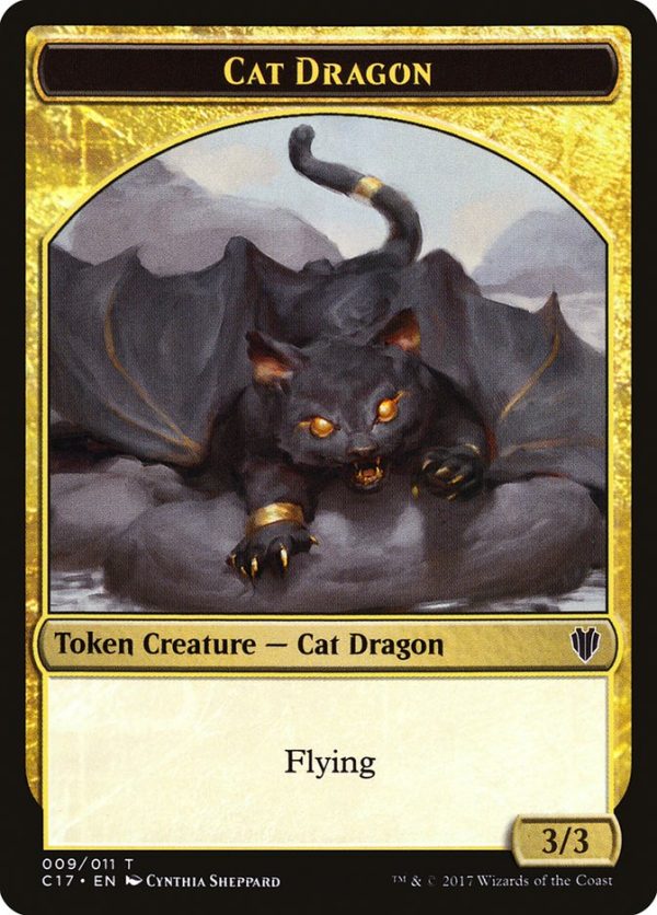 Cat Dragon    Dragon (007) Double-sided Token [Commander 2017 Tokens] Online