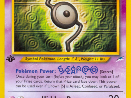 Unown [S] (87 105) [Neo Destiny 1st Edition] Online Hot Sale