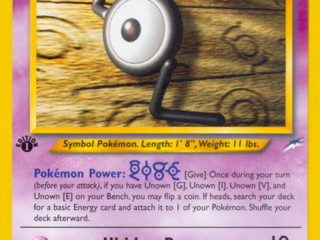 Unown [G] (27 105) [Neo Destiny 1st Edition] For Discount