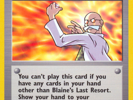 Blaine s Last Resort (105 132) [Gym Heroes 1st Edition] on Sale