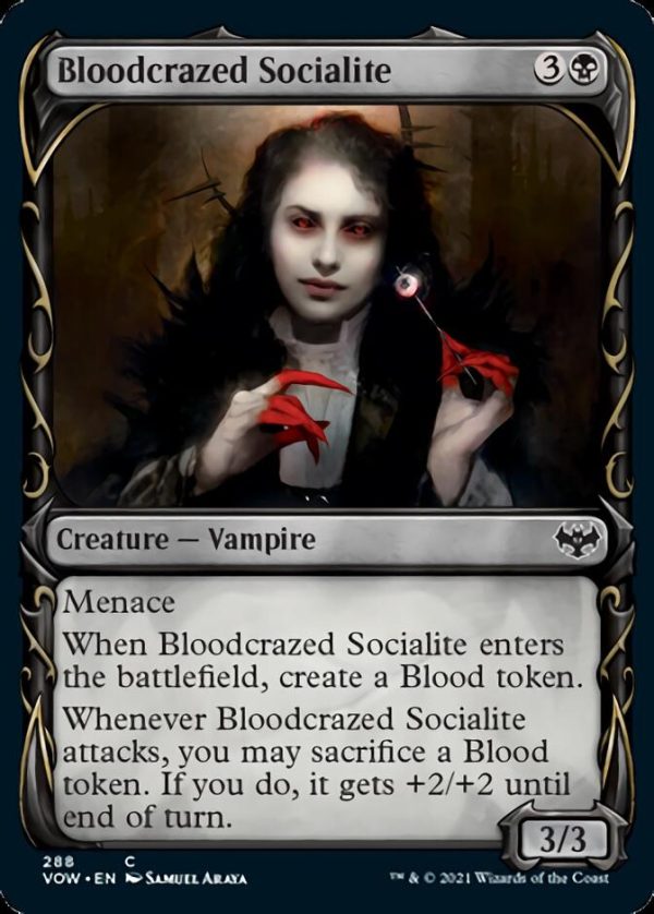 Bloodcrazed Socialite (Showcase Fang Frame) [Innistrad: Crimson Vow] Online Hot Sale