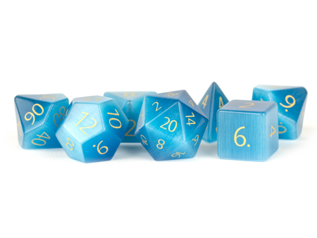 MDG Stone Dice - Aquamarine For Sale