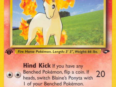 Blaine s Ponyta (64 132) [Gym Challenge 1st Edition] on Sale