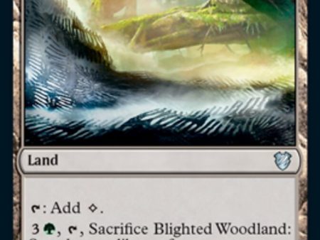 Blighted Woodland [Innistrad: Midnight Hunt Commander] Hot on Sale