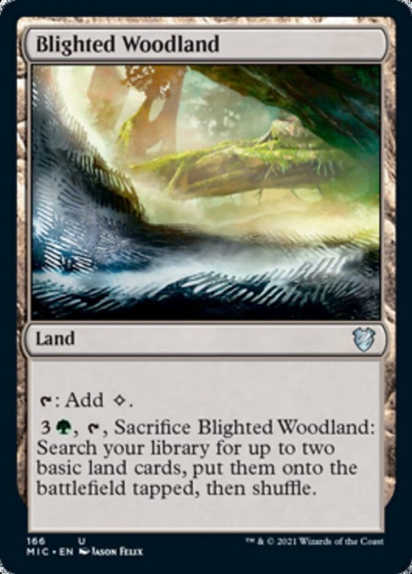 Blighted Woodland [Innistrad: Midnight Hunt Commander] Hot on Sale