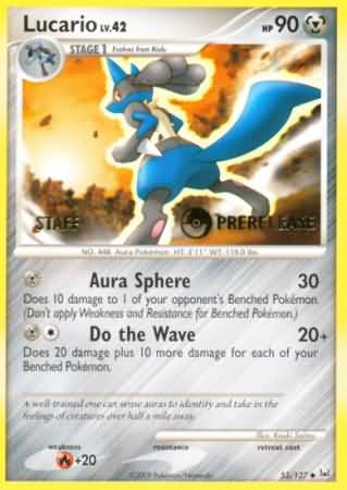 Lucario (53 127) (Staff Prerelease Promo) [Diamond & Pearl: Black Star Promos] Discount