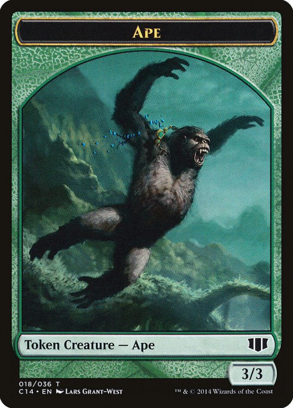 Ape    Zombie (011 036) Double-sided Token [Commander 2014 Tokens] Online