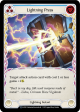 Lightning Press (Blue) [U-ELE185] (Tales of Aria Unlimited)  Unlimited Rainbow Foil For Discount