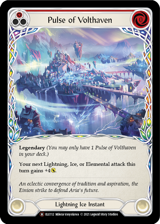 Pulse of Volthaven [U-ELE112] (Tales of Aria Unlimited)  Unlimited Rainbow Foil Hot on Sale