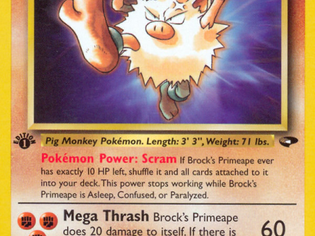 Brock s Primeape (35 132) [Gym Challenge 1st Edition] Supply