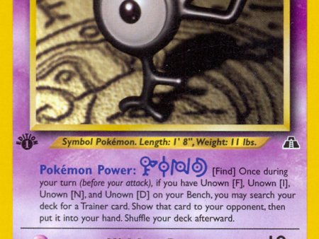 Unown [F] (48 75) [Neo Discovery 1st Edition] Online Hot Sale