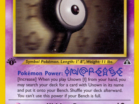 Unown [I] (68 75) [Neo Discovery 1st Edition] Online now