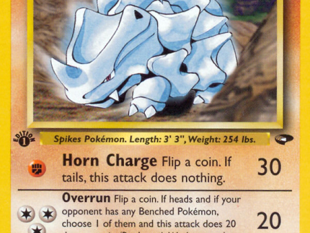 Blaine s Rhyhorn (65 132) [Gym Challenge 1st Edition] Online