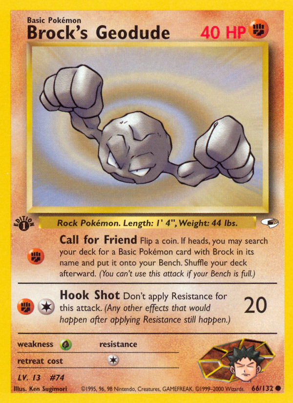 Brock s Geodude (66 132) [Gym Heroes 1st Edition] For Sale