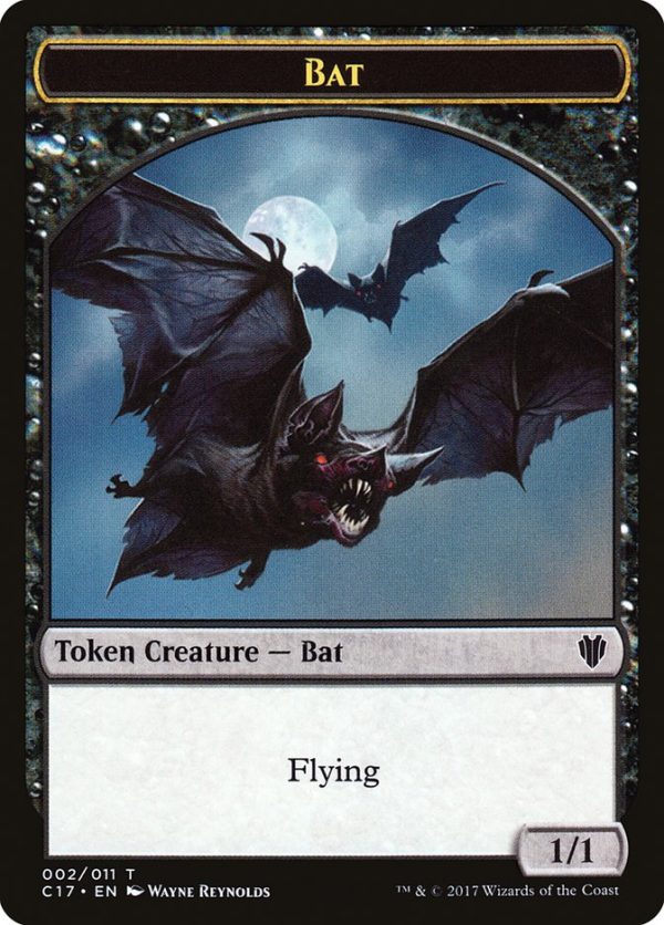 Bat    Vampire Double-sided Token [Commander 2017 Tokens] Hot on Sale