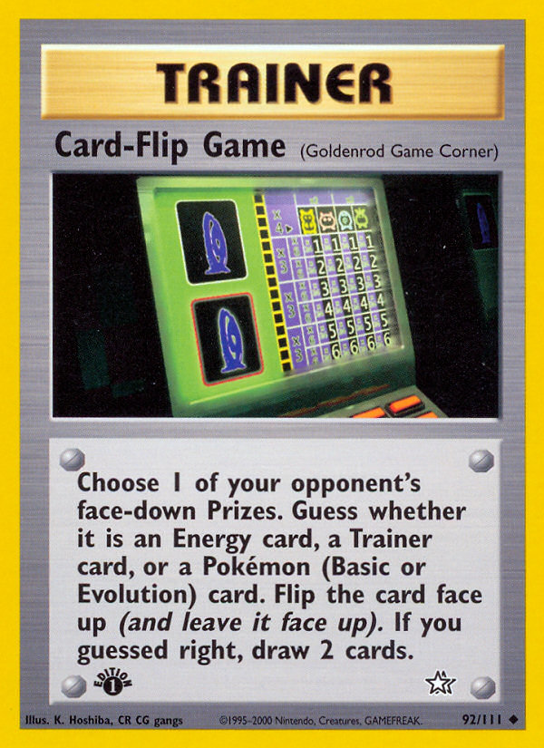 Card-Flip Game (92 111) [Neo Genesis 1st Edition] Online