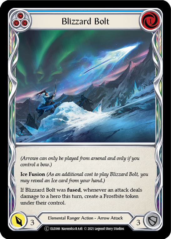 Blizzard Bolt (Blue) [U-ELE046] (Tales of Aria Unlimited)  Unlimited Normal Online now