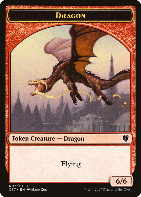 Cat Dragon    Dragon (007) Double-sided Token [Commander 2017 Tokens] Online